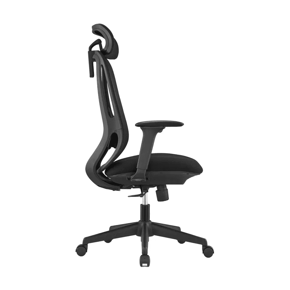 Кресло для руководителя SitZone U-090A, сетка, ткань, пластик, черный, -30% - 3