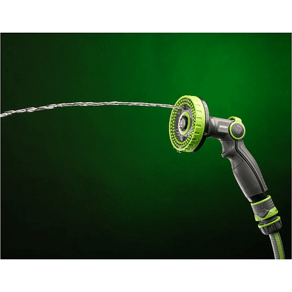 Пистолет-распылитель Amigo Grande 79401, 2/4", 6 фунций, пластик, серый, зеленый - 7