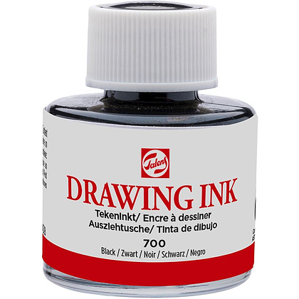 Тушь художественная "TALENS", 11 мл, черный