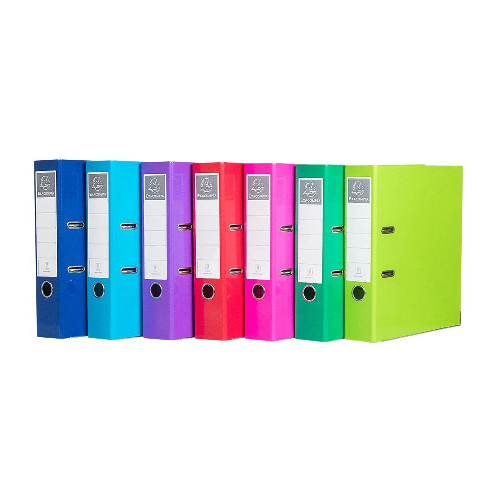Папка-регистратор "Exacompta", A4, 70 мм, ламинированный картон, салатовый - 3