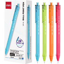 Ручка шариковая автоматическая "Deli EQ52-BL"