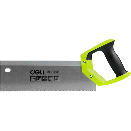 Стусло с ножовкой Deli GS EDL580900, 22.5°/45°/90°, 13 TPI, 300 мм, черный, зеленый - 21