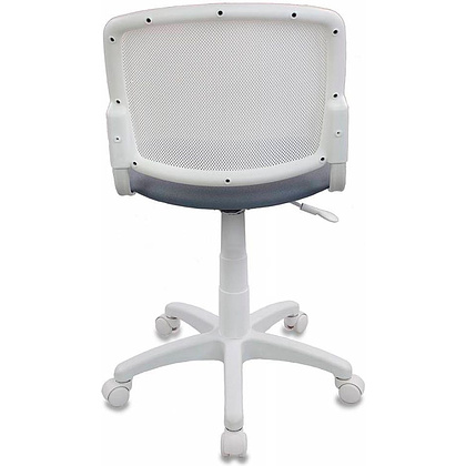 Кресло для детей Бюрократ "CH-W296NX/15-48", ткань, пластик, белый, серый - 4