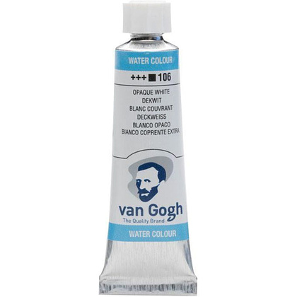 Краски акварельные "Van Gogh", 106 белый суперукрывистый, 10 мл
