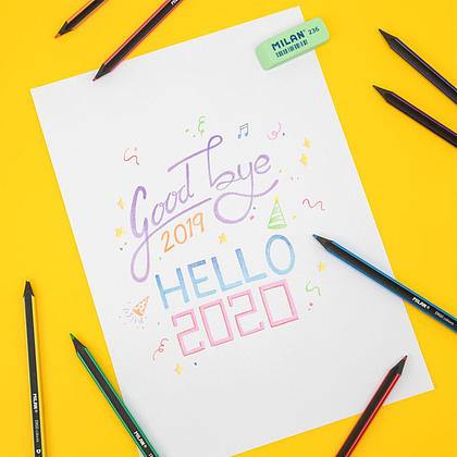 Цветные карандаши "ERGO" + точилка, 10 цветов - 6