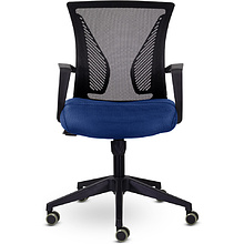 Кресло для персонала Энжел СН-800 "СР TW-01/Е53-К", ткань, сетка, пластик, темно-синий