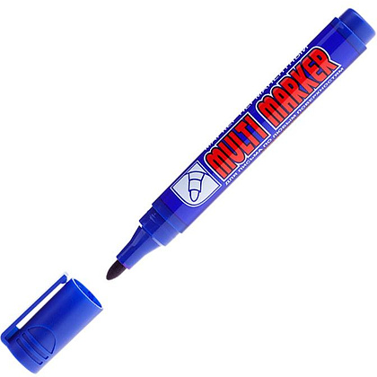 Маркер перманентный "Multi Marker", синий