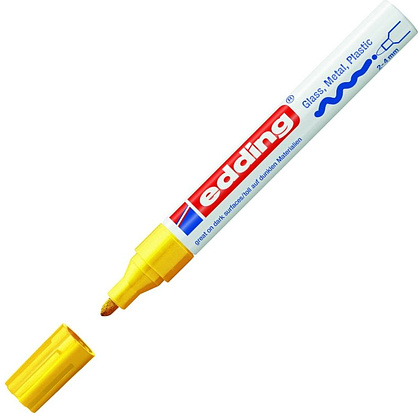 Маркер перманентный на нитрокраске Edding "750", черный - 11