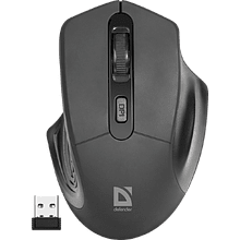 Мышь Defender "MB-345", беспроводная, 800-1600 dpi, черный