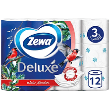 Бумага туалетная Zewa Deluxe 3 слоя, 12 рулонов