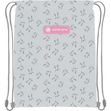 Мешок для обуви "Honeybunny", 33x40 см, серый, розовый