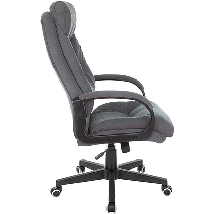 Кресло для руководителя Бюрократ CH-824 Fabric, ткань, пластик, серый - 3