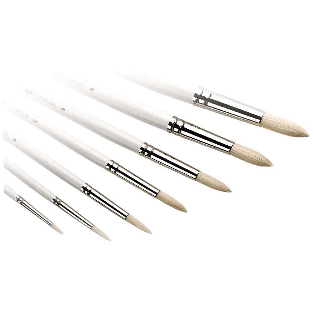 Кисть для рисования "Невская Палитра", щетина, круглая, №6