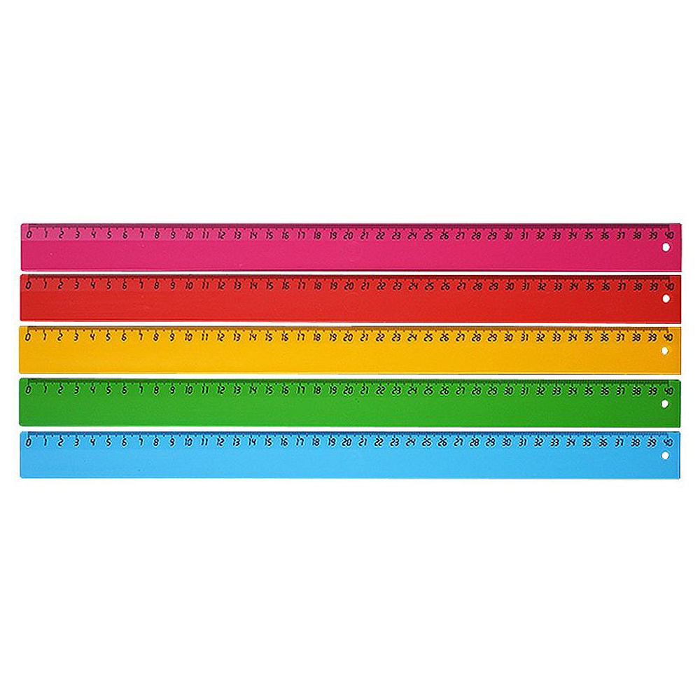 Линейка "Юни", 40 см, ассорти