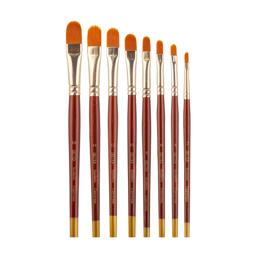 Кисть "Decola", синтетика, овальная, №4 - 6