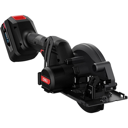 Пила циркулярная Deli RS EDE-YJ20-1D4, аккум., 150 мм, 6900 об/мин., до 40 мм., 4 А·ч*2, з/у 2А, коробка, черный - 4