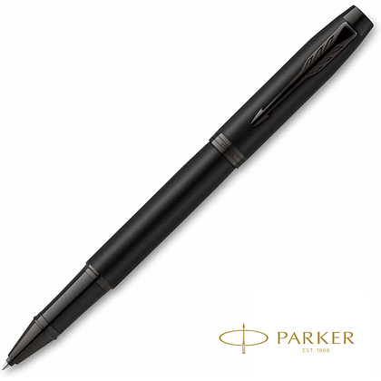 Ручка-роллер Parker "IM Achromatic T317", 0.5 мм, черный, стерж. черный