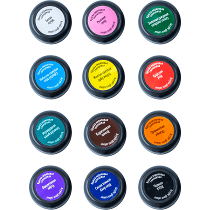 Краска акриловая глянцевая "Декола", набор 12 цветов, 20 мл, банки - 8