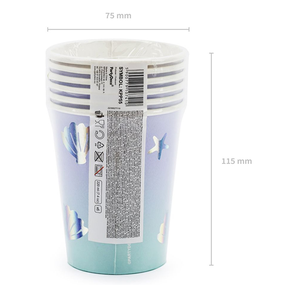 Стакан бумажный "Нарвал", 6 шт, 220 мл - 5