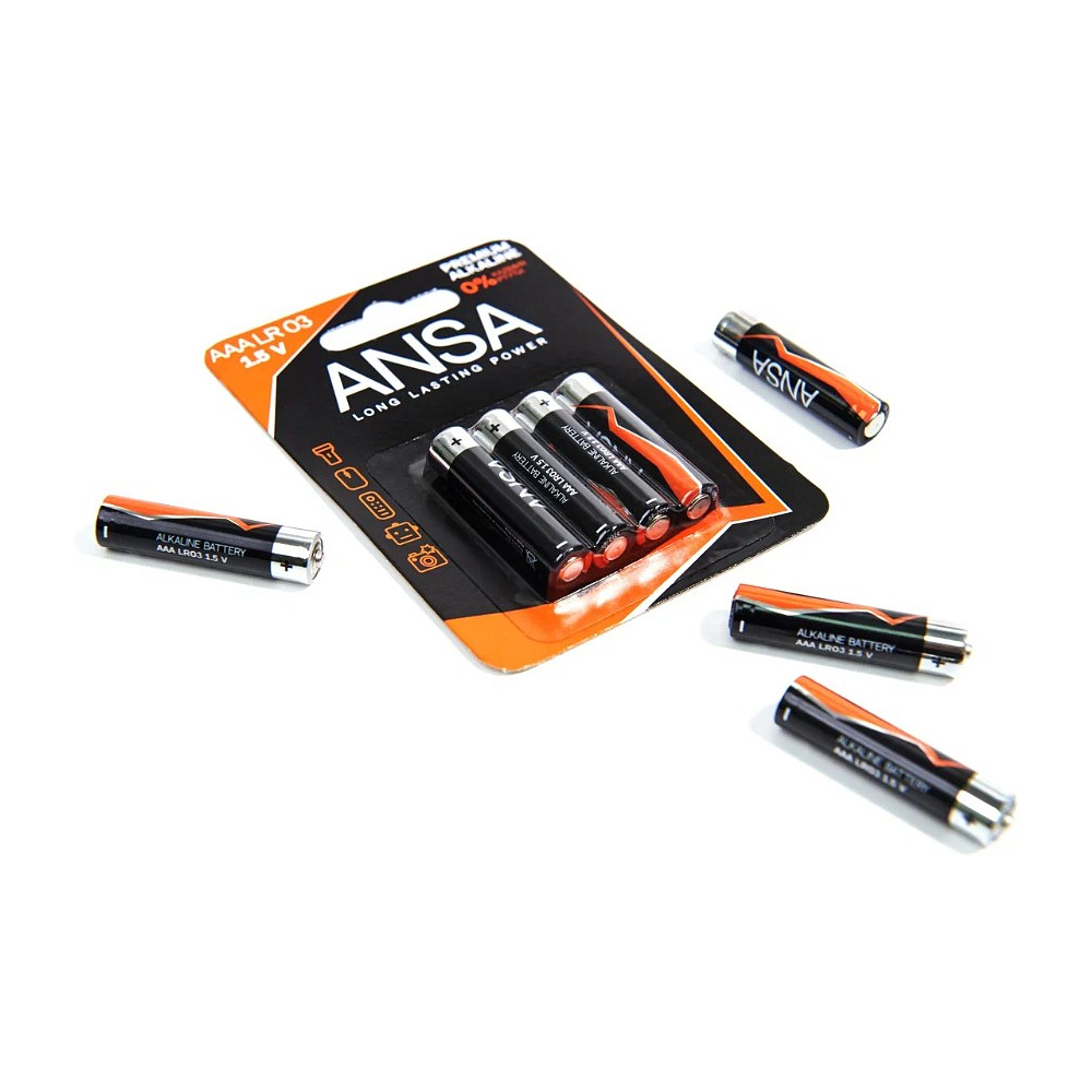 Батарейки алкалиновые ANSA "V LR03/BL-4 (AAA)", 12 блоков x4 шт,  щелочные - 4