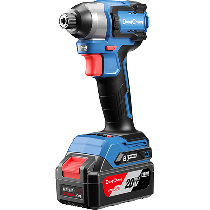 Аккумуляторный шуруповерт DongCheng DCPL165 (TYPE EM), 20 В, 165 Нм, 2 АКБ, 4 Ач, З/У 2 А