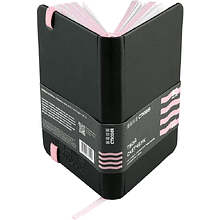 Скетчбук "Стихия", 9х14 см, 140 г/м2, 80 листов, черный, срез розовый