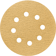 Круг шлифовальный абразивный Krugo Master, 8 отверстий, d125, p.150