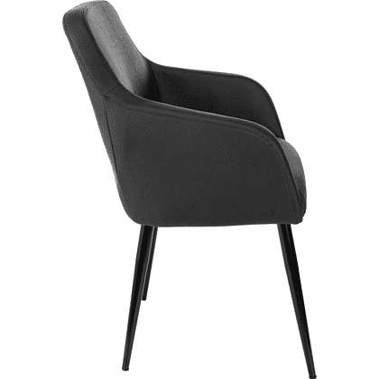 Кресло "Бюрократ CH-380F", экокожа, черный, каркас металл, корпус черный - 4