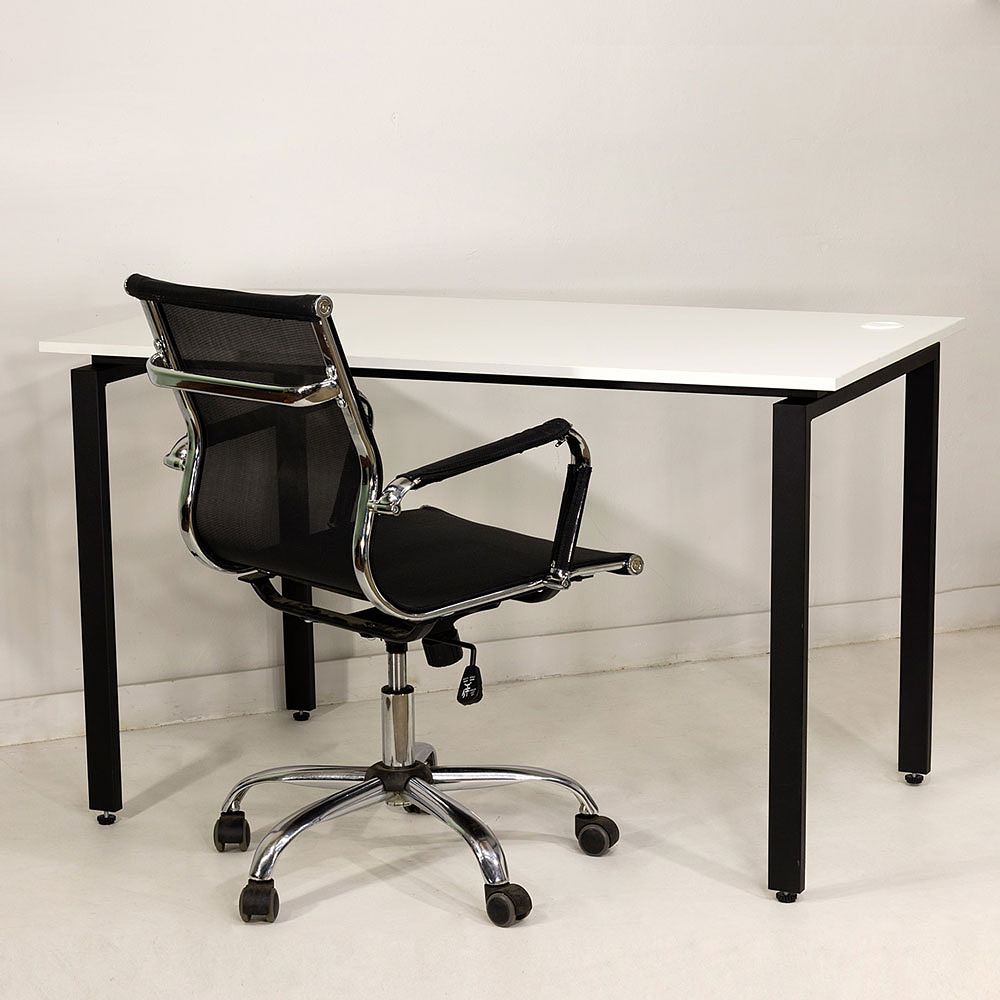 Стол письменный "Лофт Сиэтл ДТ-5", 1200х700х750 мм, черный, белый крафт - 6