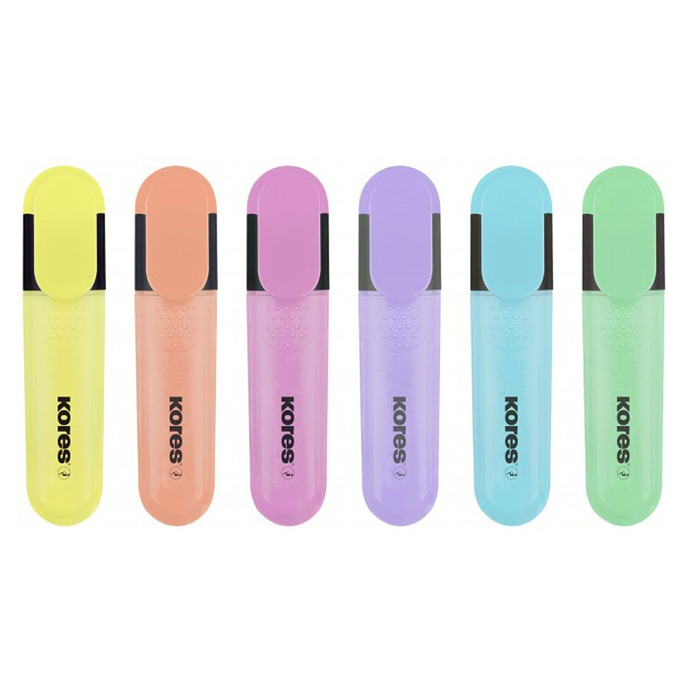 Набор маркеров текстовых "Bright Liner Pastel", 6 шт, ассорти - 2