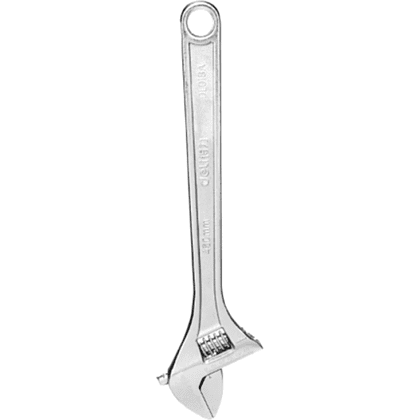 Ключ разводной Deli "EDL018A", 450 мм, серебристый