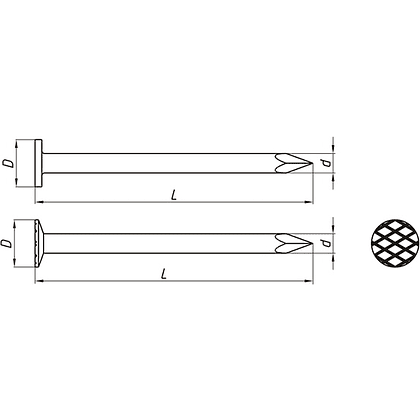 Гвозди строительные 3.0х80 мм, ГОСТ 4028-63, 1 кг - 2