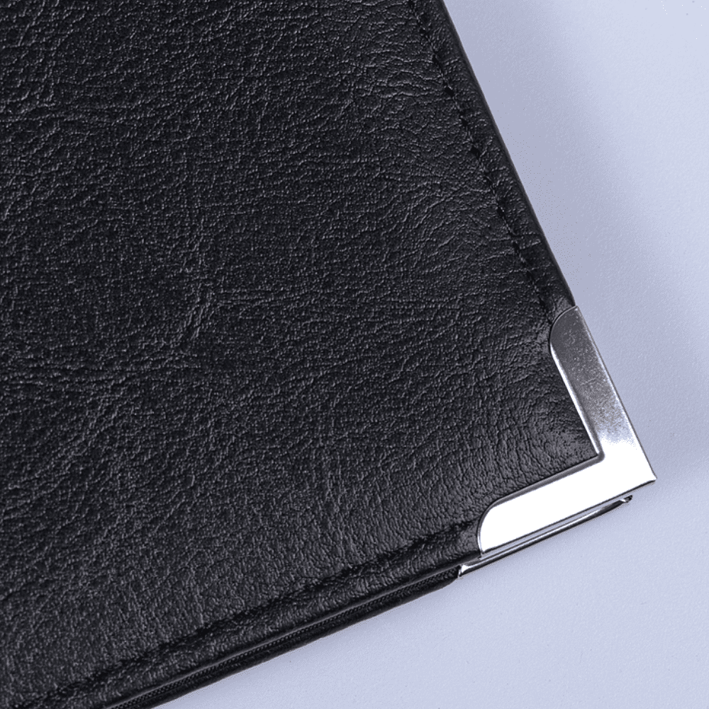 Папка "На подпись" OfficeSpace, А4, кожзам, с 2 карманами, черный - 4
