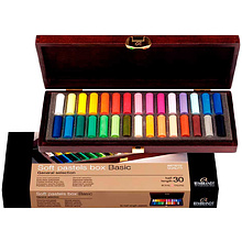 Набор мягкой пастели "Rembrandt Half Pastel" базовый, в деревянном коробе