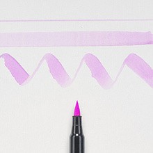 Маркер акварельный "Koi Color Brush", лиловый
