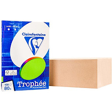 Бумага цветная "Trophée", А4, 100 листов, 80 г/м2, ярко-зеленый