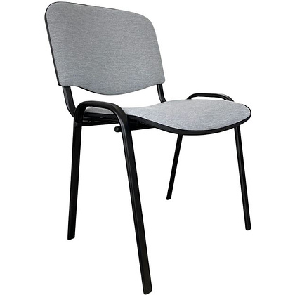 Стул офисный "Iso Black KNISA LIGHT GREY", ткань, металл, светло-серый - 3