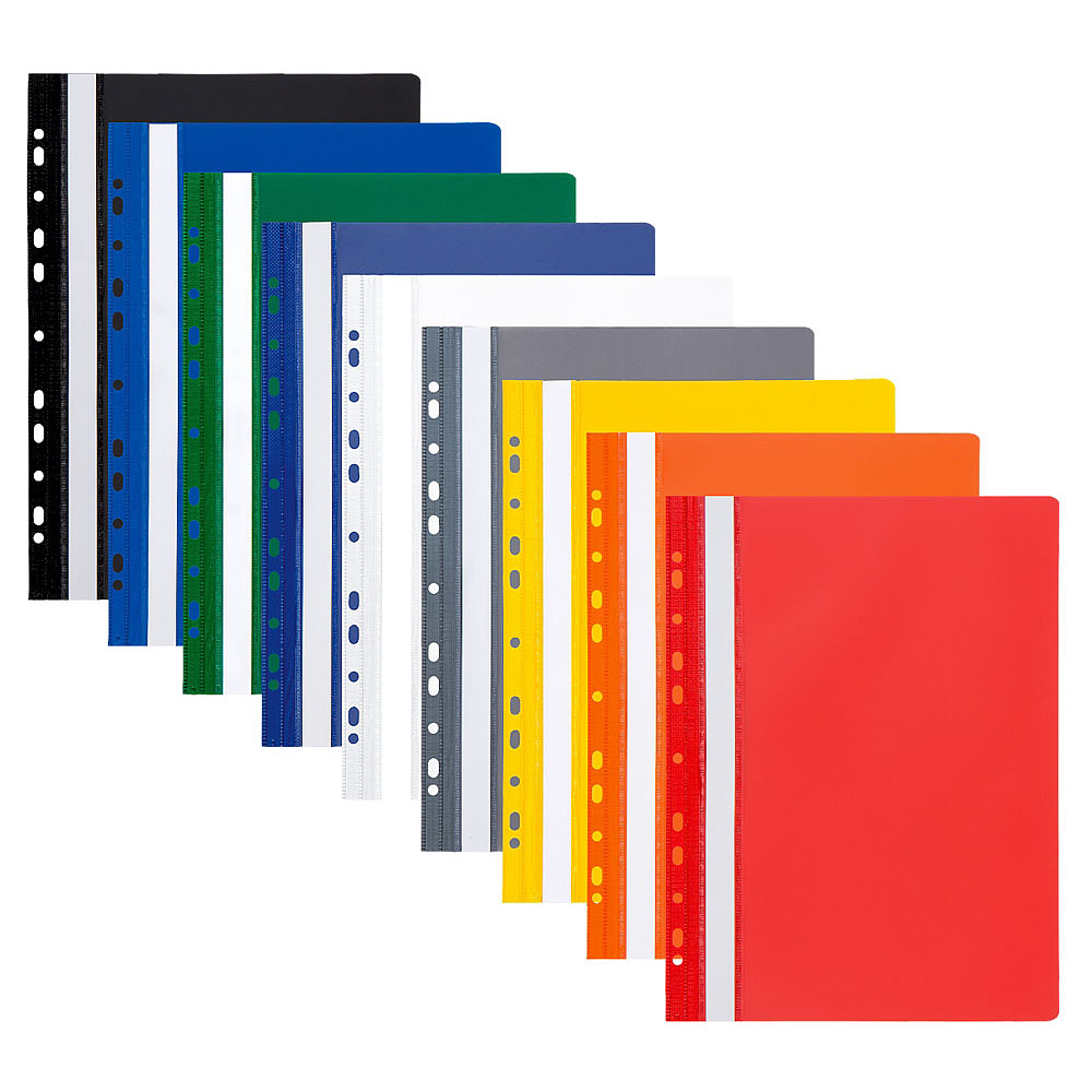 Папка-скоросшиватель с перфорацией "Panta Plast ECO", А4, желтый - 2