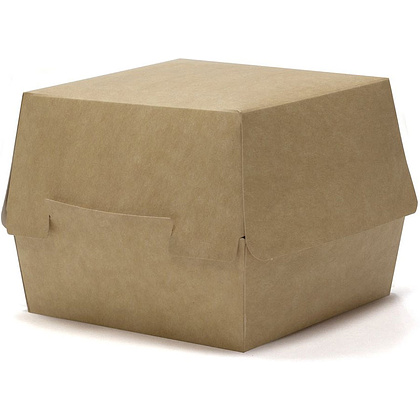  Контейнер бумажный для бургера с крышкой, 80 шт/упак