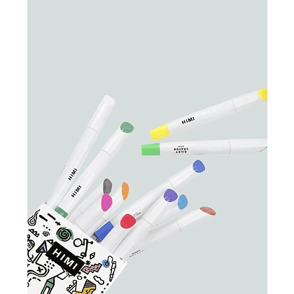 Мелки восковые "Himi Silky Crayon", 36 цветов, ассорти - 3
