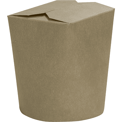 Контейнер бумажный, 700 мл, 102/87х93х99, 48 шт, крафт