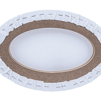 Холст на подрамнике овальный "Сонет", 20х30 см, хлопок, 280 г/м2, среднее зерно - 2
