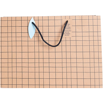 Пакет бумажный подарочный "Minimalist", 37.3x11.8x27.5 см, крафт - 2