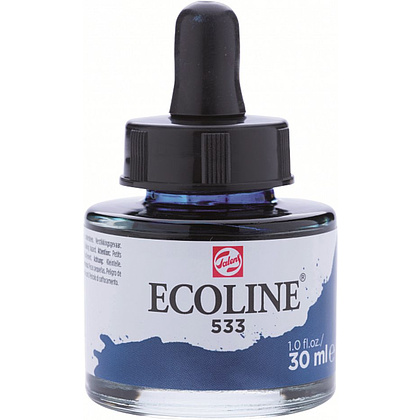 Жидкая акварель "ECOLINE", 533 индиго, 30 мл