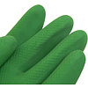 Перчатки латексные хозяйственные Zaubex БИКОЛОР, усиленные, р-р L, зеленый, желтый - 3