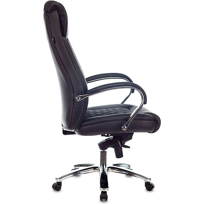 Кресло для руководителя Бюрократ T-9924SL, кожа, металл, черный - 3