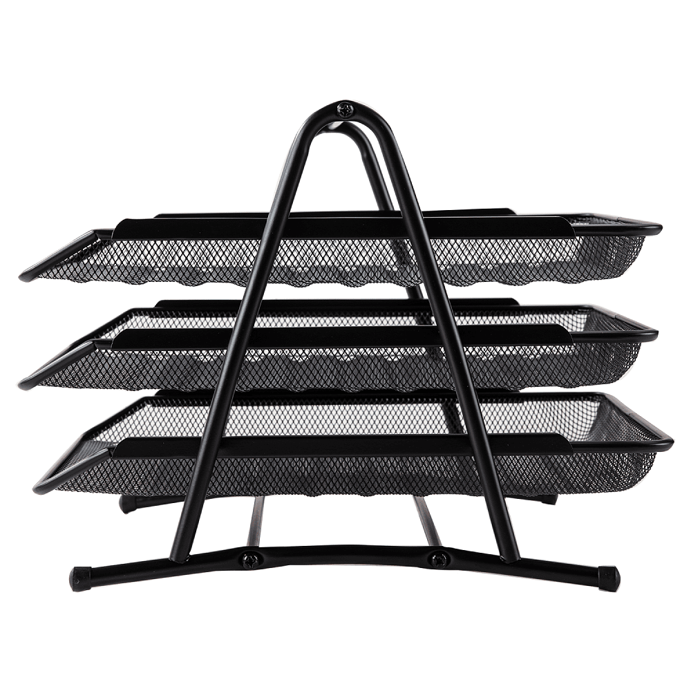 Модуль горизонтальный "Deli" на 3 лотка, черная сетка - 2