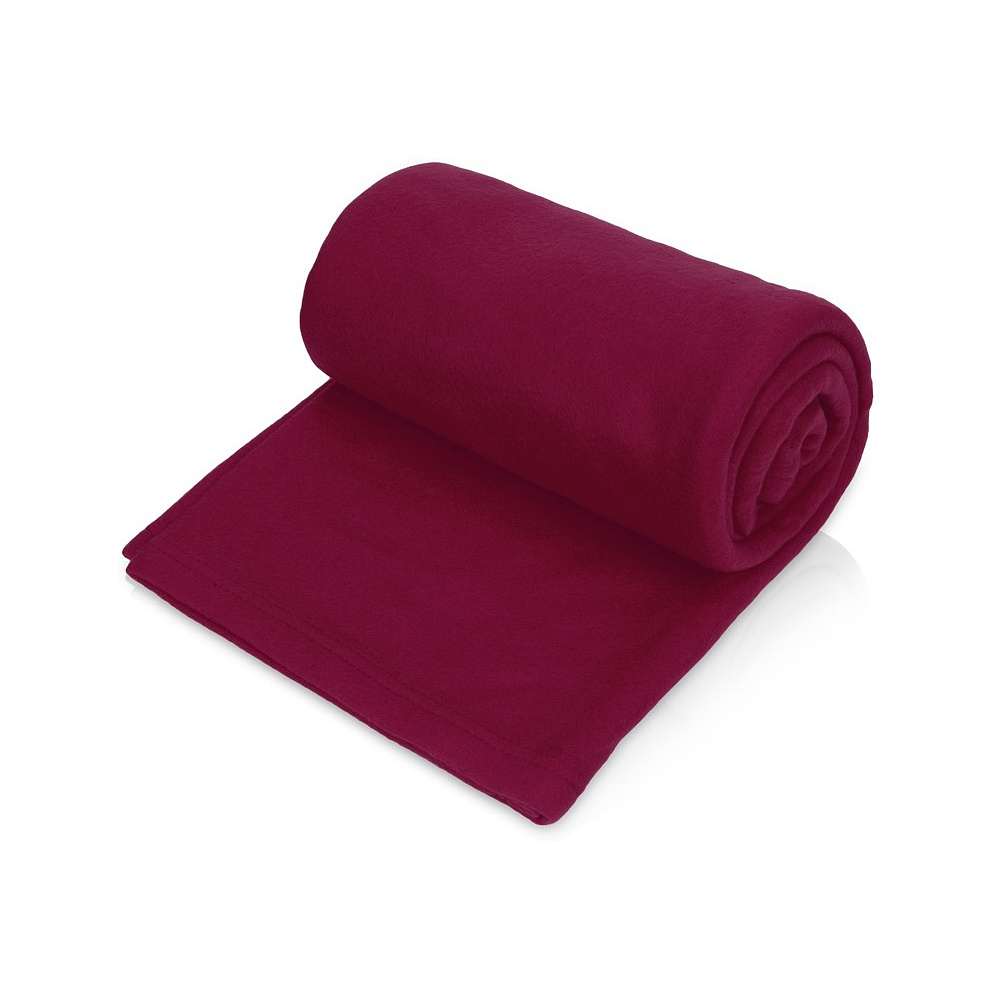 Плед флисовый "Polar", бордовый