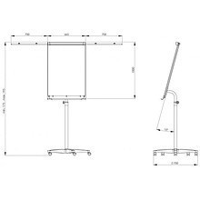 Флипчарт 2x3 "Mobilchart Pro" (TF02), 70x100 см