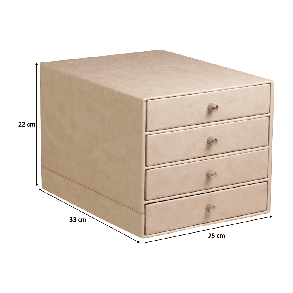 Блок из 4-х лотков закрытый "Rhodiarama", 248x327x228 мм, бежевый - 2